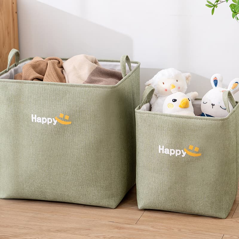ランドリーバスケット にこにこ収納バスケット