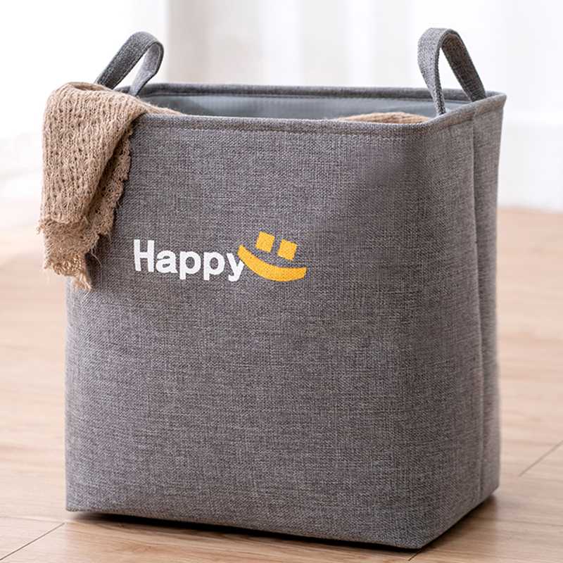 ランドリーバスケット にこにこ収納バスケット