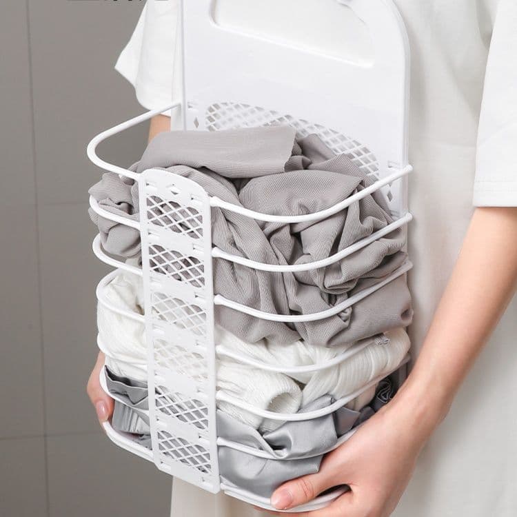 折りたたみ式壁掛けランドリーバスケット