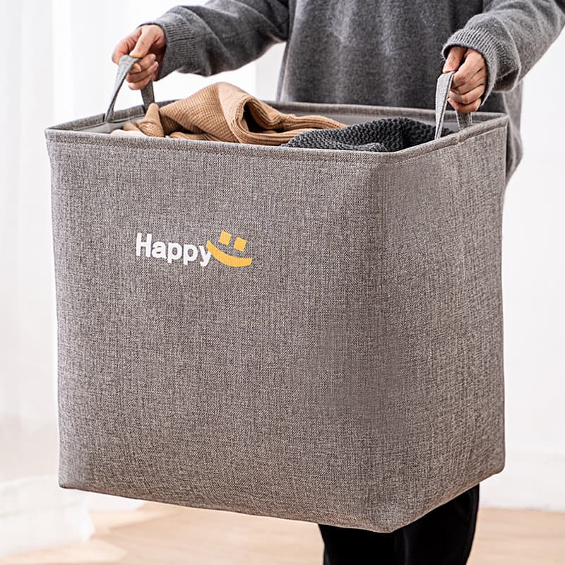 ランドリーバスケット にこにこ収納バスケット